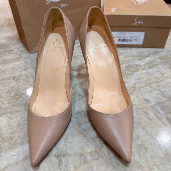 CHRISTIAN LOUBOUTIN Apostrophy Pump 100 Nappa 38.5 - Picture 8 of 14